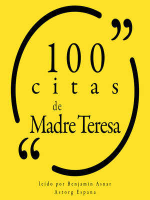 cover image of 100 citas de la Madre Teresa